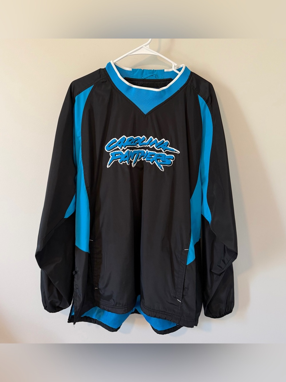 Carolina Panthers NFL Vintage Reebok On Field Pullover Windbreaker Size XL